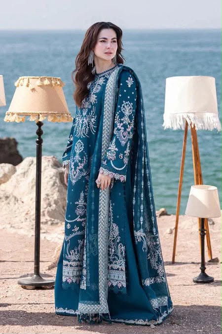 Qalamkar Winter 3 Piece Suit 5206 – Airjet Dhanak Embroidered Shawl Collection