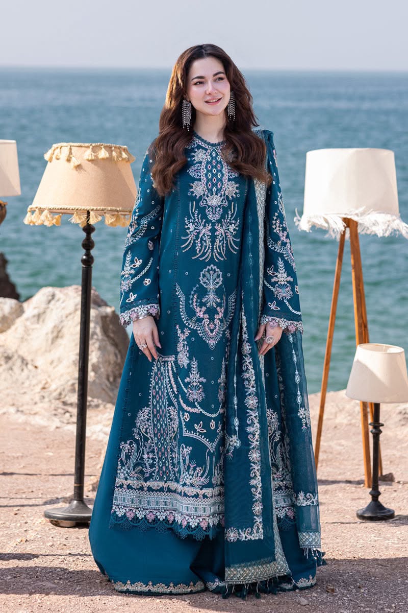 Qalamkar Winter 3 Piece Suit 5206 – Airjet Dhanak Embroidered Shawl Collection